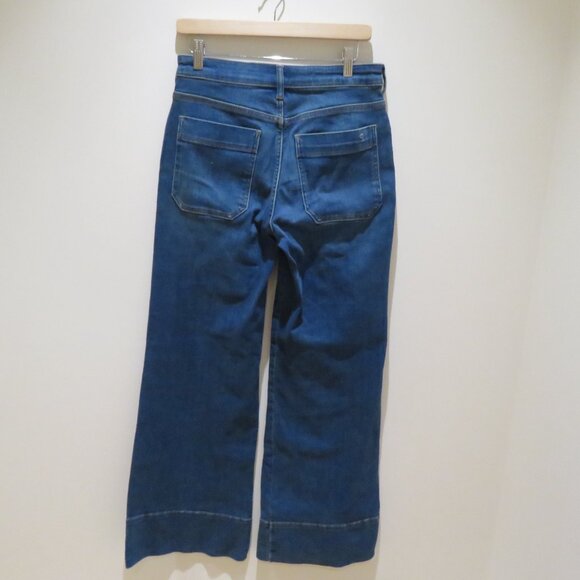 ANTHROPOLOGIE PILCRO Wide Leg Denim Flare Jeans Boho Preppy Casual Comfort 28 - Picture 9 of 14